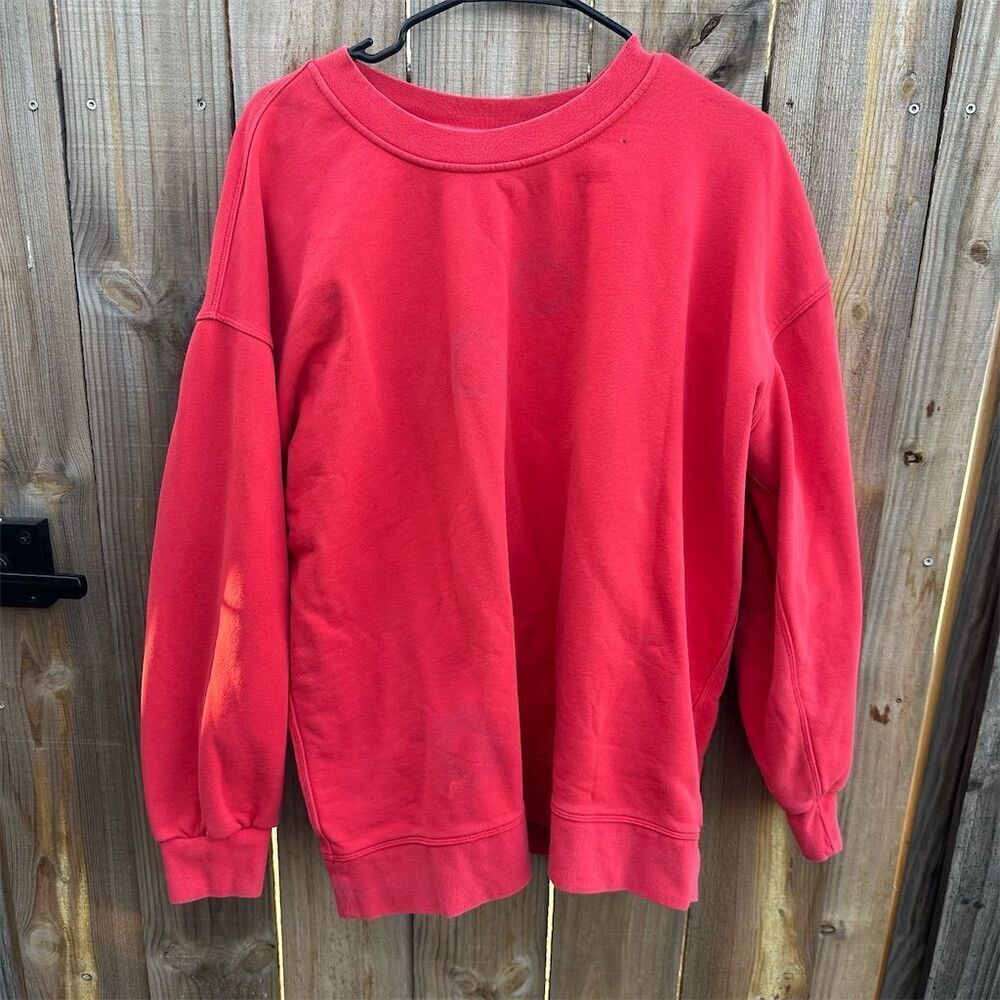Lululemon Vintage Red Crewneck Pullover Unisex Sweater One Size